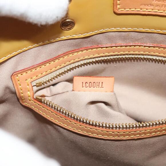 LOUIS VUITTON Monogram Vernis Reade MM Hand Bag Beige M91141 - Picture 13 of 13